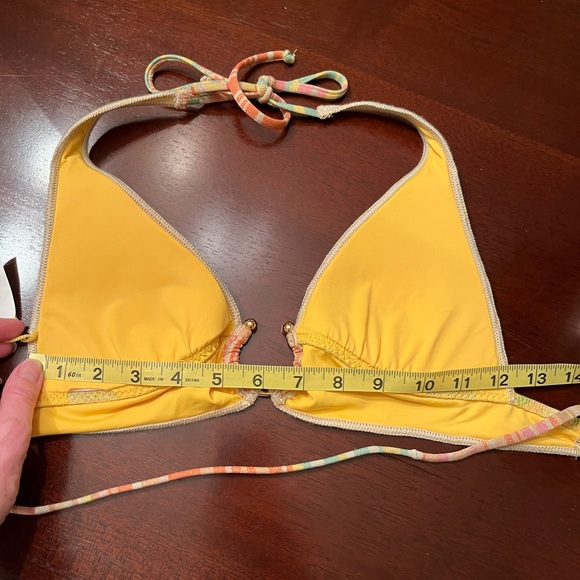 Becca Mira Halter Swimsuit Top Multicolor Shimmer Size S/P NWOT - Picture 9 of 11